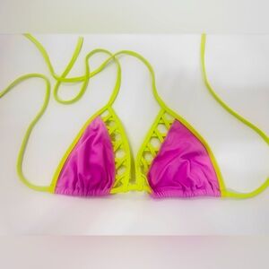 VICTORIA SECRET neon bikini top! Size Med!